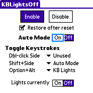 main KB LightsOff   the Treo key backlight manager
