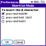 1a RNS:: TreoShortcut review   shortcuts for your Treo