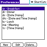 2b RNS:: TreoShortcut review   shortcuts for your Treo
