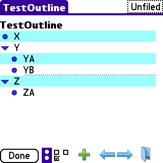 3a SplashNotes review � the outliner for the Palm OS