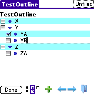 3b SplashNotes review � the outliner for the Palm OS