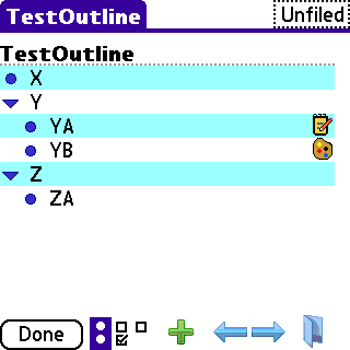 4a SplashNotes review � the outliner for the Palm OS