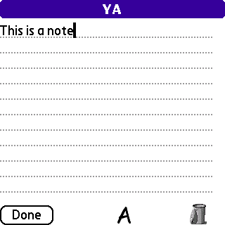 4b SplashNotes review � the outliner for the Palm OS