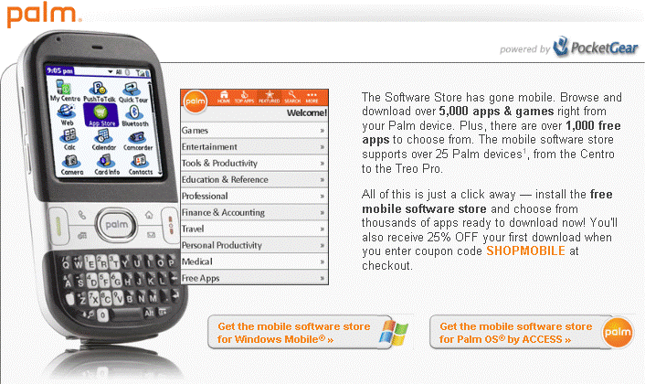 Unbenannt Palm gets an App Store