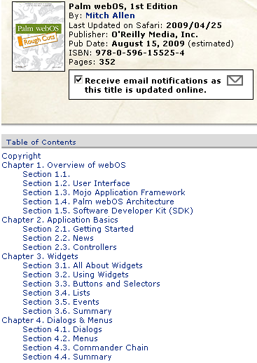  OReilly updates WebOS book