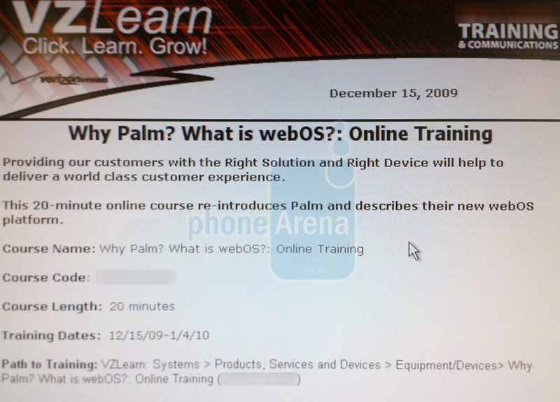 Verizon said to start webOS training Verizon said to start webOS training