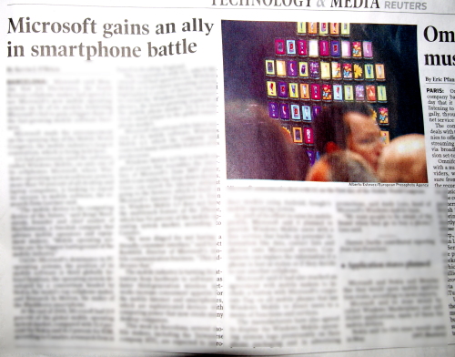  The LG Omnia HD – or – a funny Financial times borkup