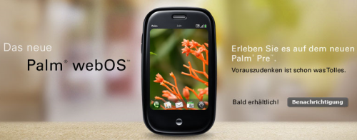 gerpre Palm Pre pops up on European web sites