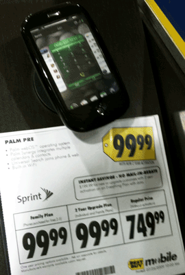 palm pre 99 dollars 99$ Pres   for new customers only