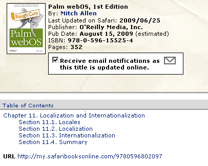 webos programming OReilly on webOS localization