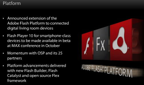 Adobe: Flash 10 mobile beta drops in October flash 10 smartphone Adobe: Flash 10 mobile beta drops in October