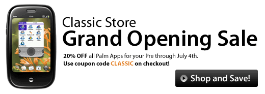 pre classic apps cheap MobiHand starts Palm OS app sale   for Classic