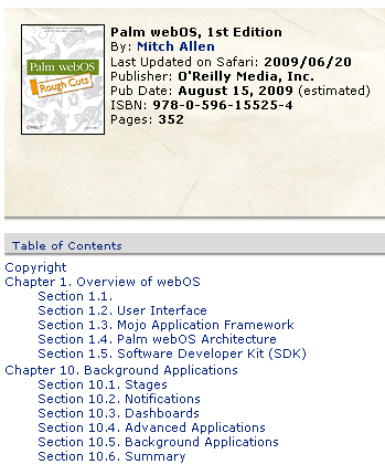 chapter Another new chapter of webOS book available