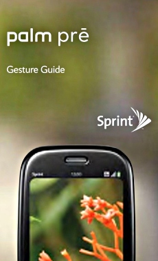 pre gesture guide Sprint leaks webOS gesture guide