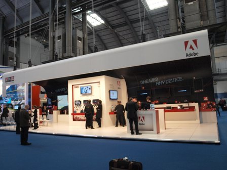 adobe booth mobile world congress Flash for Palm Pre   hands on