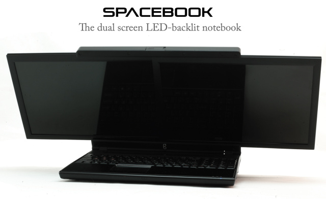 spacebook dual screen laptop SpaceBook   the next dual screen notebook