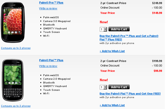 Verizon releases Pre Plus and Pixi Plus verizon palm pre released Verizon releases Pre Plus and Pixi Plus