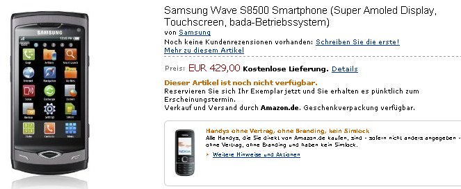 samsung wave price Samsung Wave gets priced